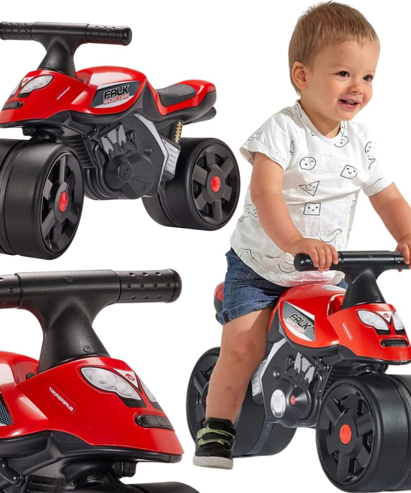 Punane laste sõidulelu laiad ratastega