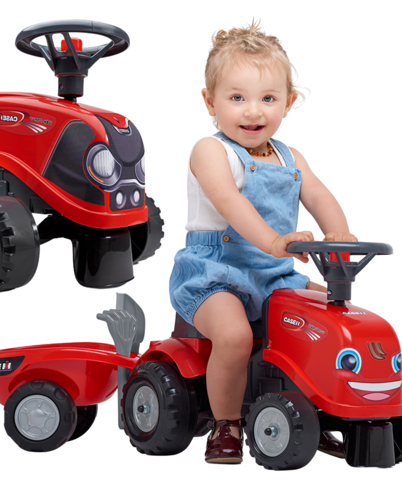 Laste traktor koos eemaldatava haagisega