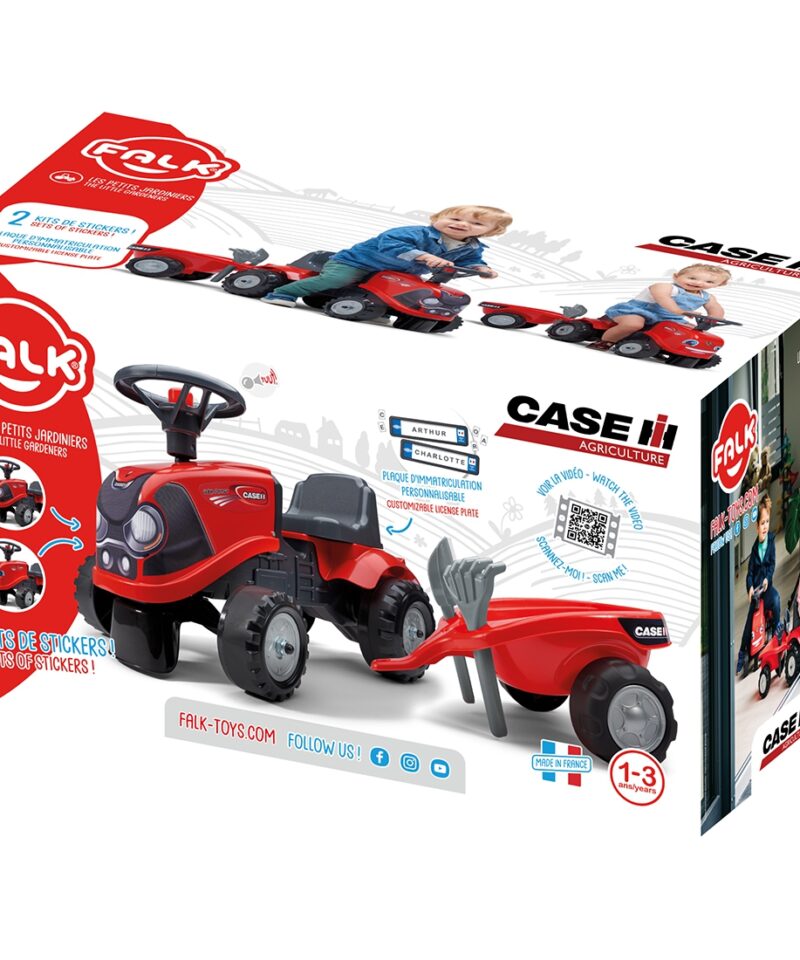 Laste traktor koos tööriistadega