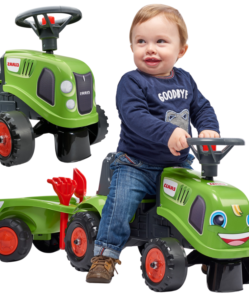 Laste traktor mängimiseks koos haagisega