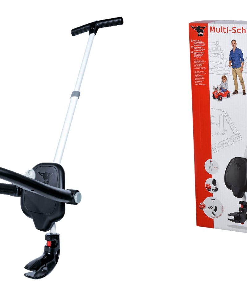 Turvatud laste sõiduvahendi käepide paigaldatud