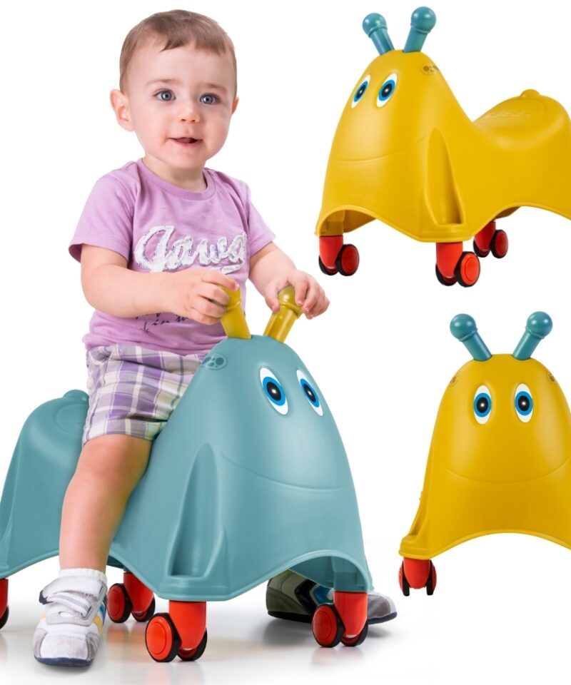 Laste jalutuskäru 360° pöörlevate ratastega