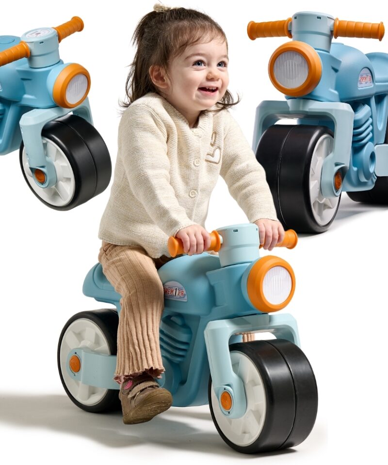 Laste retro tasakaaluratas sinises värvitoonis