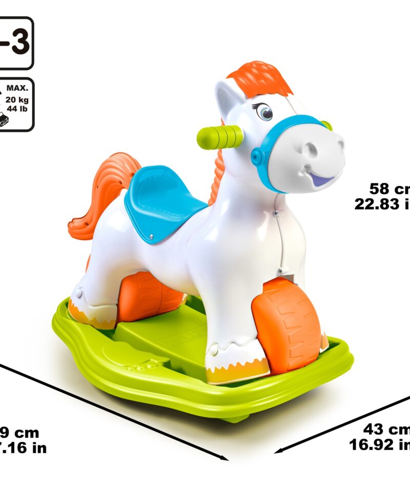 Mitmevärviline interaktiivne hobune