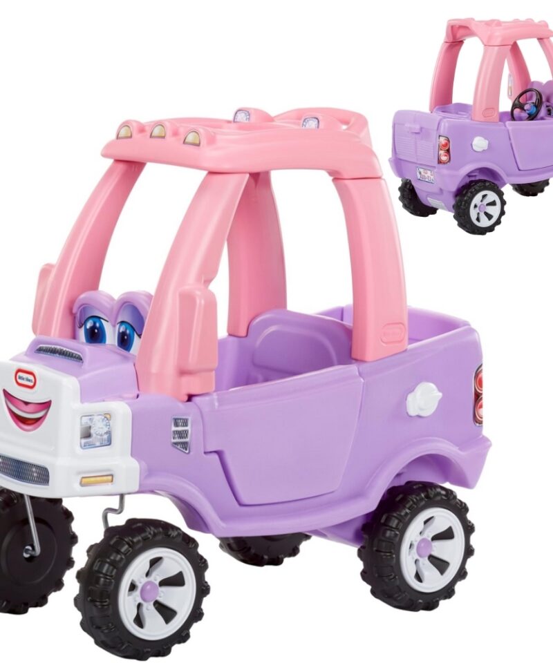 Laste roosa mänguauto toas mängimiseks