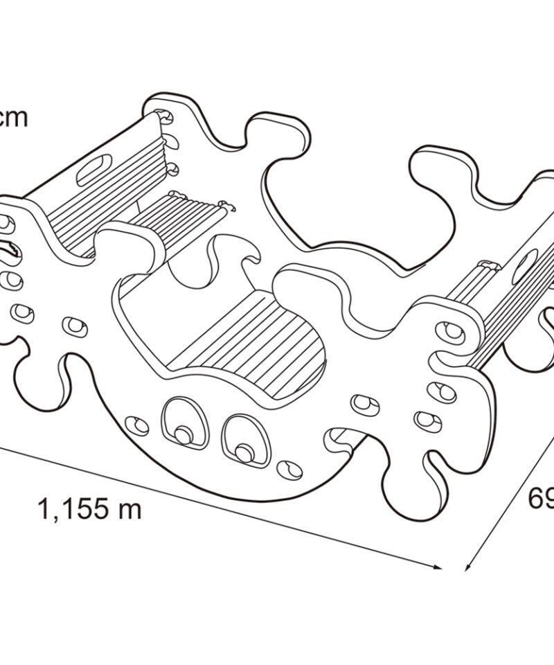 Lihtsasti kokkupandav laste piknikulaud
