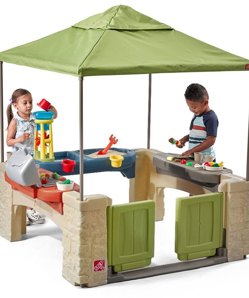 Laste mängupaviljon koos grilliga