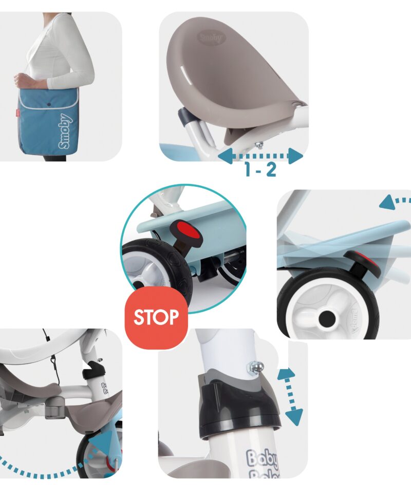 Vaiksed rattad ja turvaline roolilukk