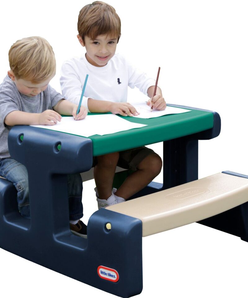 Laste piknikulaud sinises ja rohelises toonis