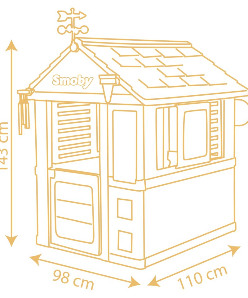 Õuemängudeks loodud mängumaja