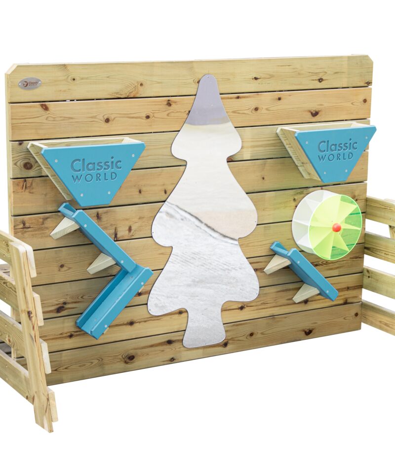 Mitmekülgne puidust mängusein lastele