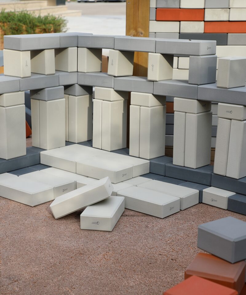 Ehitusklotside komplekt lastele alates 3. eluaastast