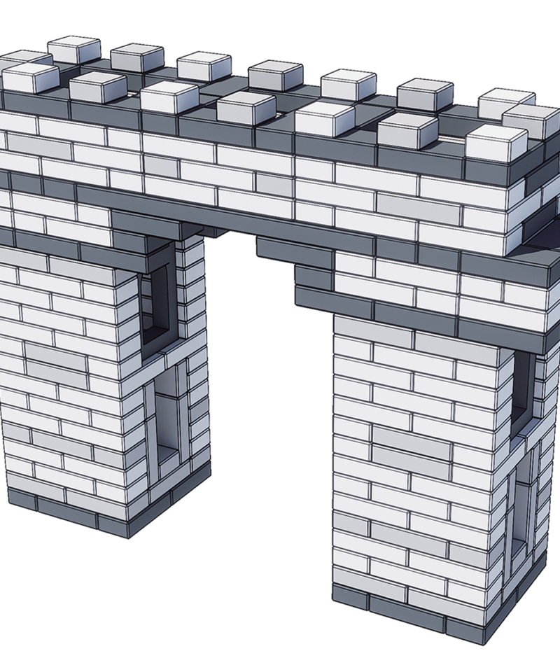 Ehitusklotside komplekt lastele alates 3. eluaastast