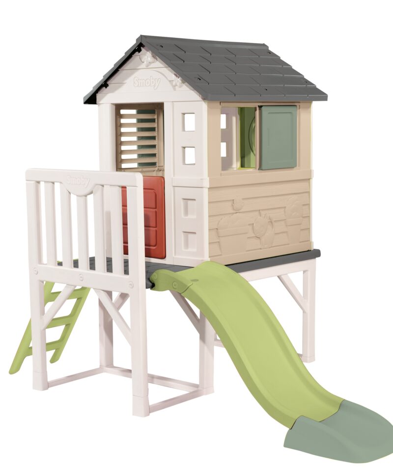 Laste mängumaja koos liumäega