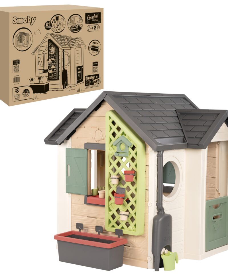 Mängumaja koos vihmaveetünniga