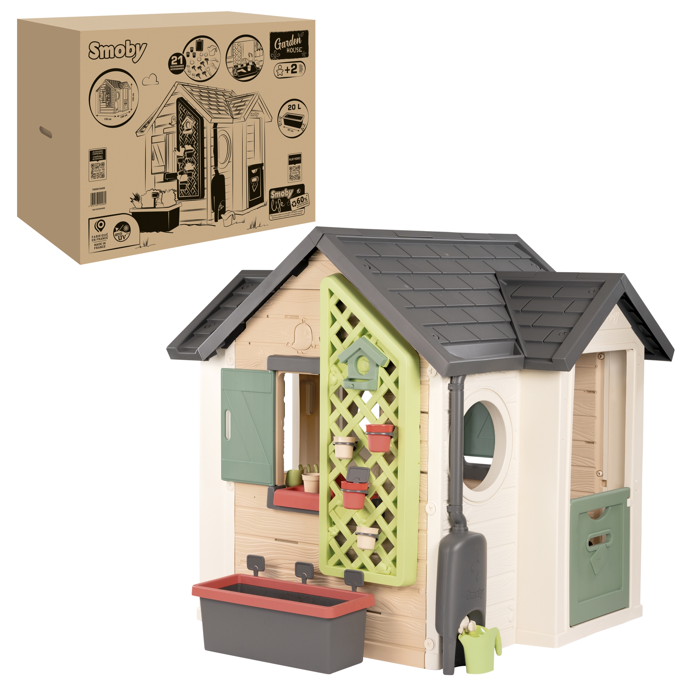 Mängumaja koos vihmaveetünniga