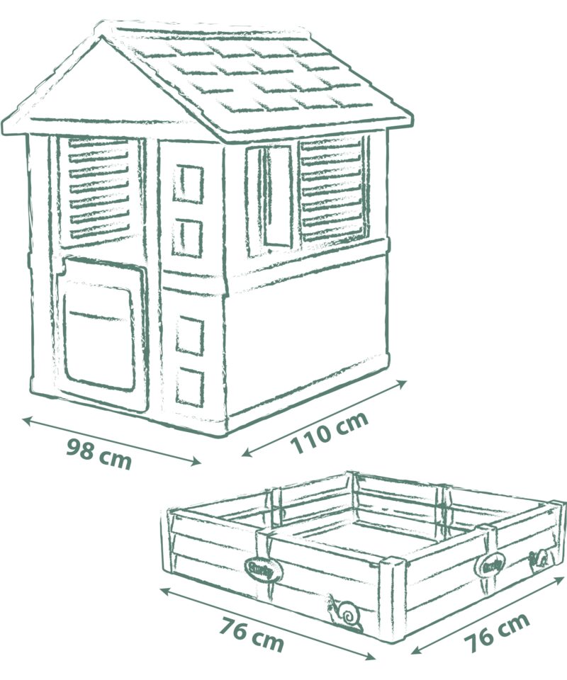 Lastele sobiv aiamaja