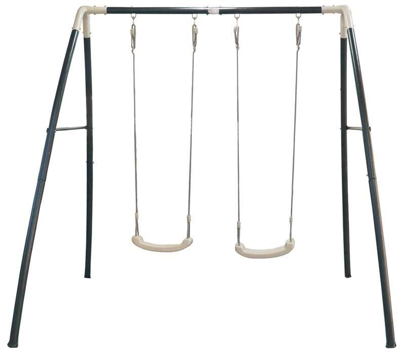 Kahekohaline metallkiik lastele aias