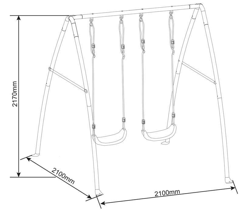 Lastele mõeldud metallkiik