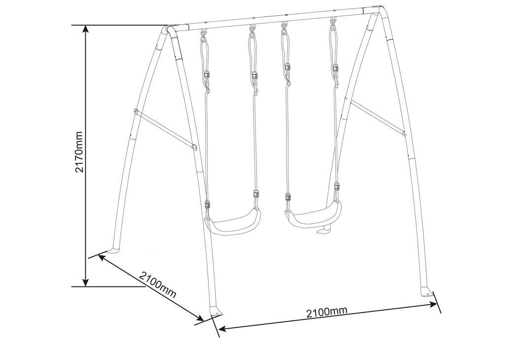 Lastele mõeldud metallkiik