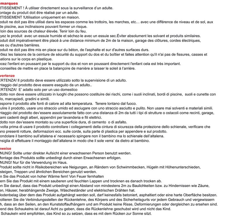 Turvaline ja stabiilne kiik lastele