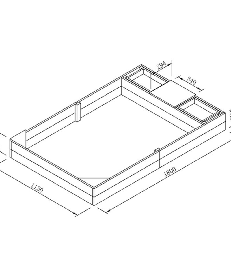 Ilmastikukindel liivakast lastele
