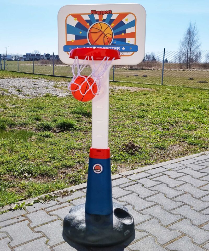 Kergesti kokkupandav korvpallikomplekt lastele