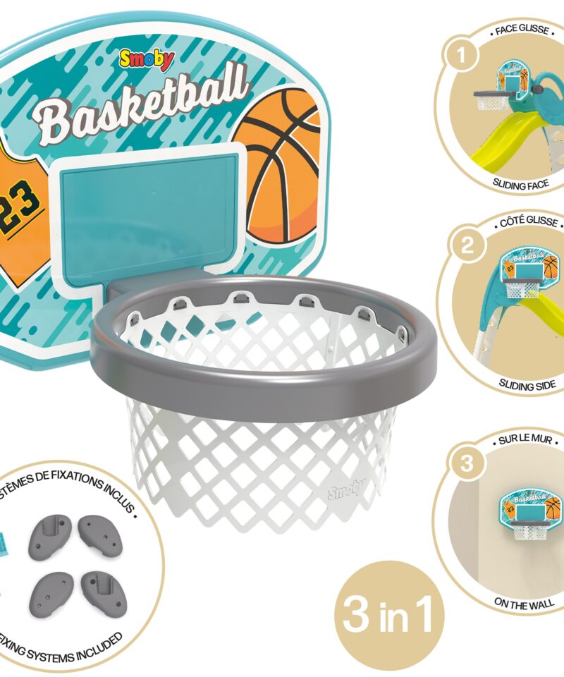 Lastele mõeldud korvpallikorv õuemängudeks