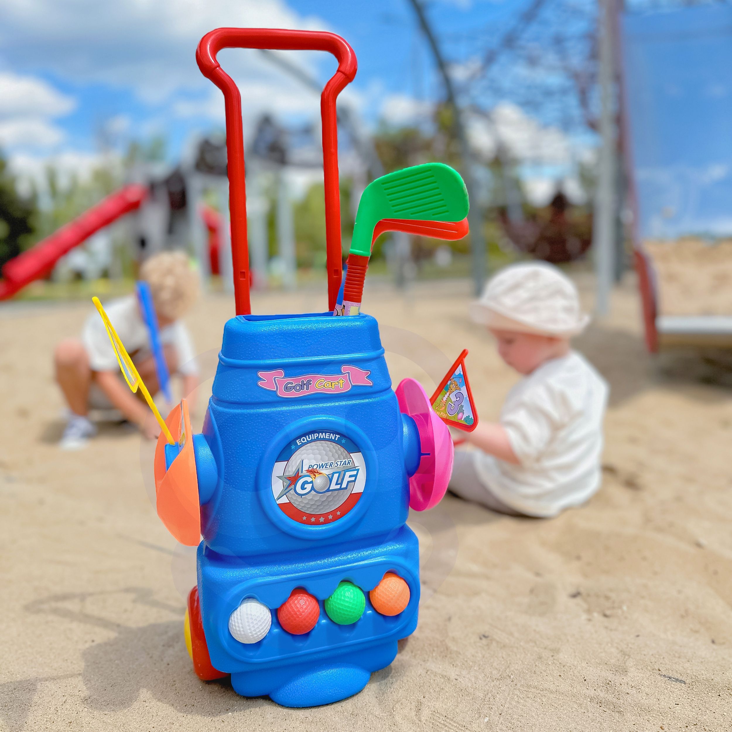 Sportlik golfikomplekt lastele