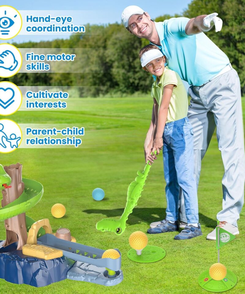 Mini golfi mängukomplekt kodus