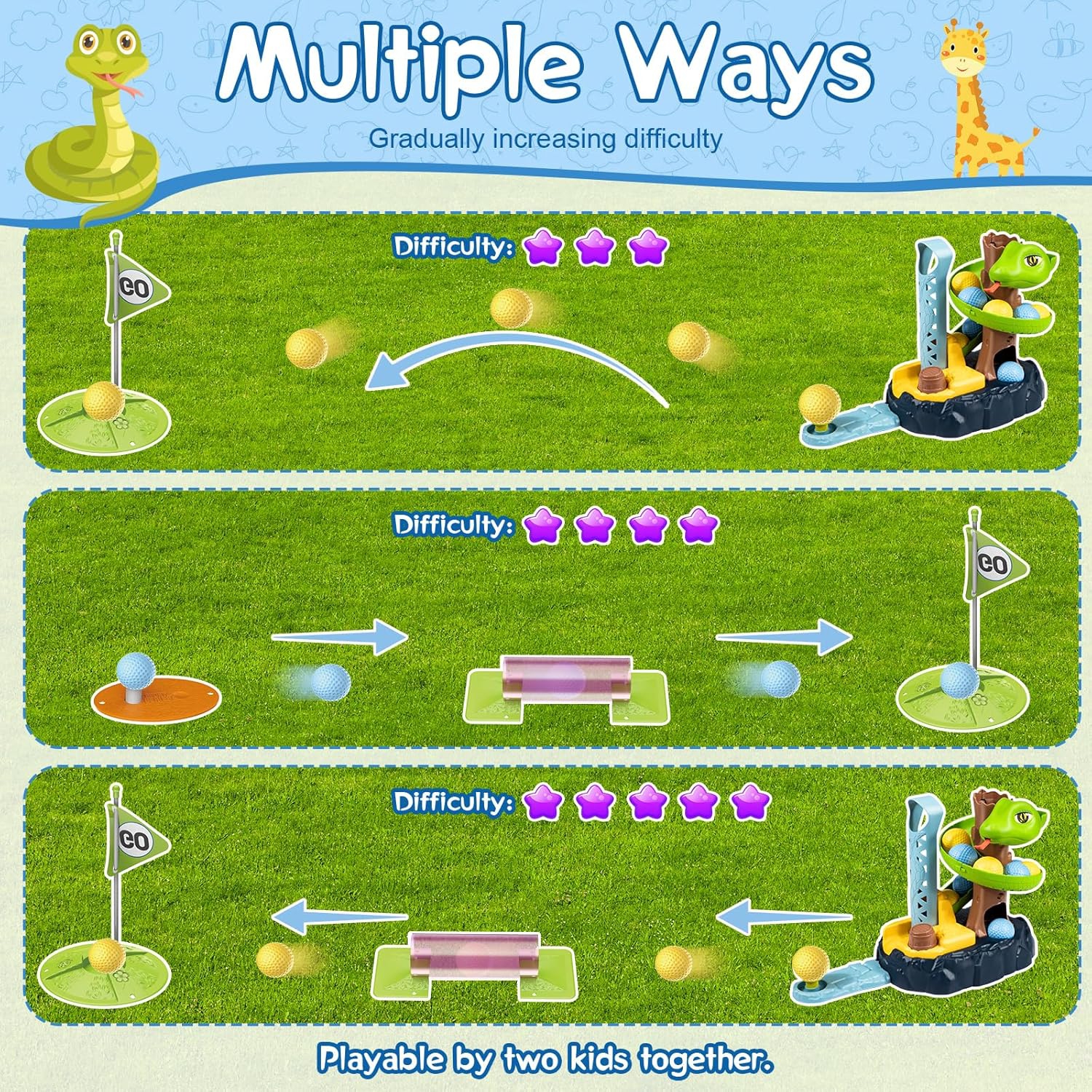 Lõbus golfimäng lastele