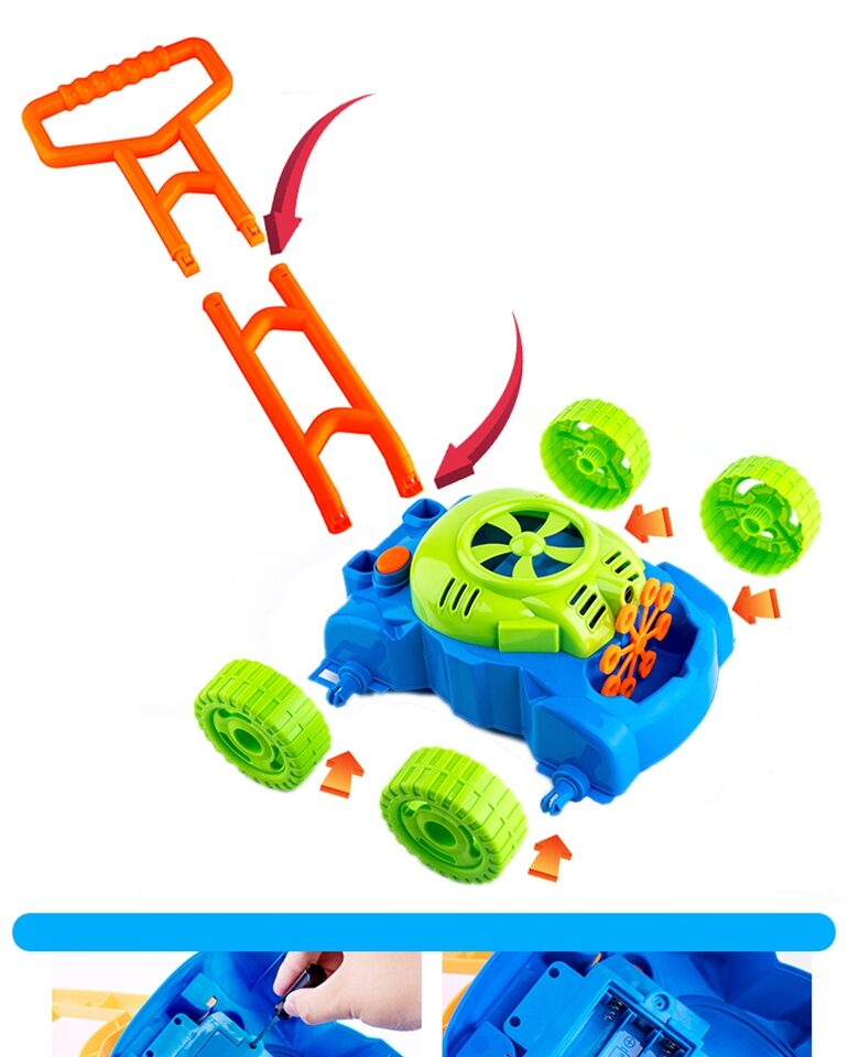 Realistlik heli ja mullid mängukosil