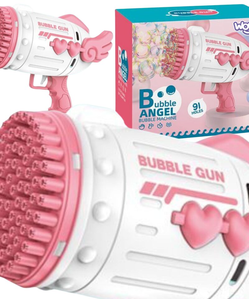 Roosa mullipüstol lastele mängimiseks