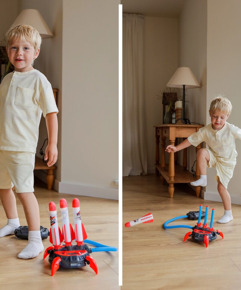 Pedaalipumbaga juhitav raketikomplekt