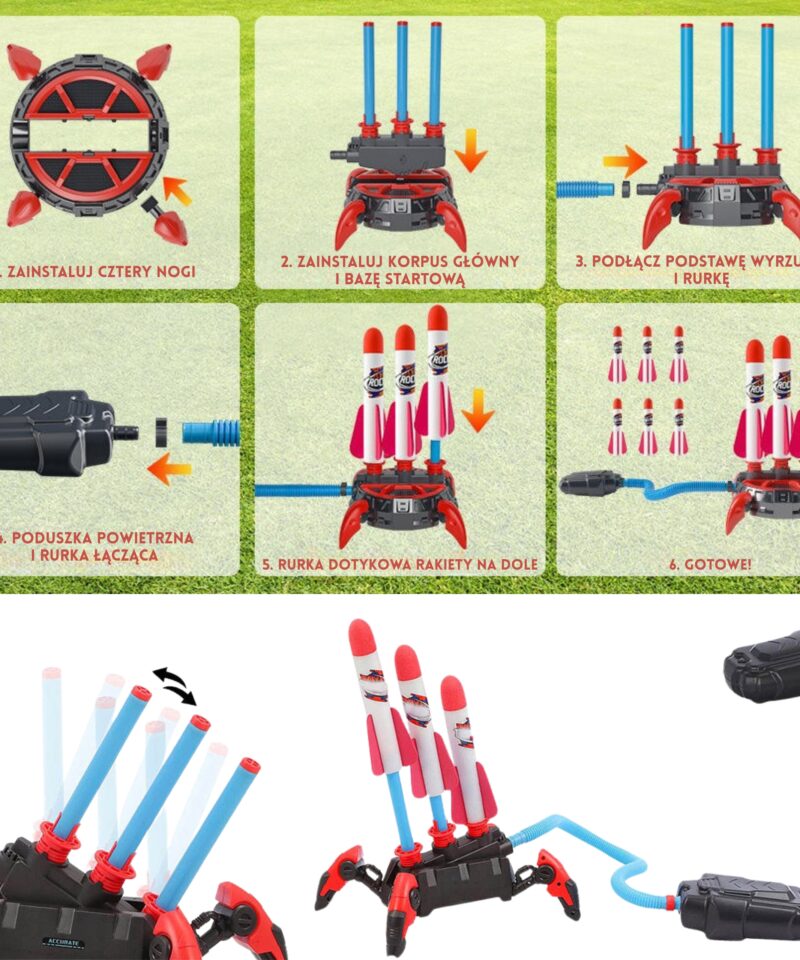 Pedaalipumbaga juhitav raketikomplekt