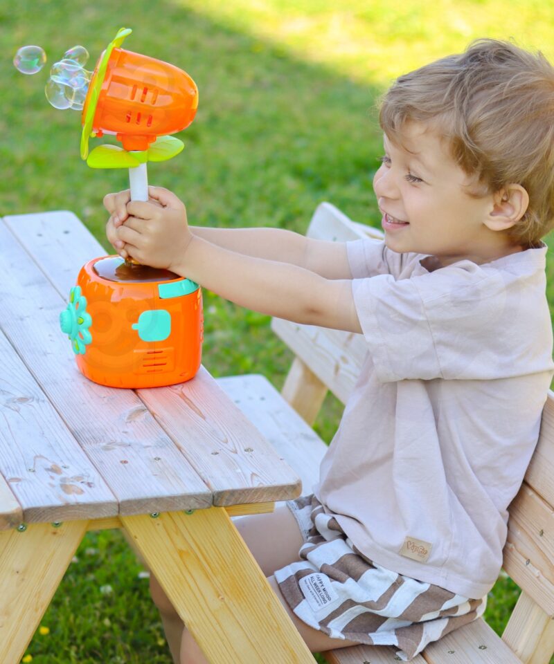 Päevalillekujuline mullimasin mängimiseks