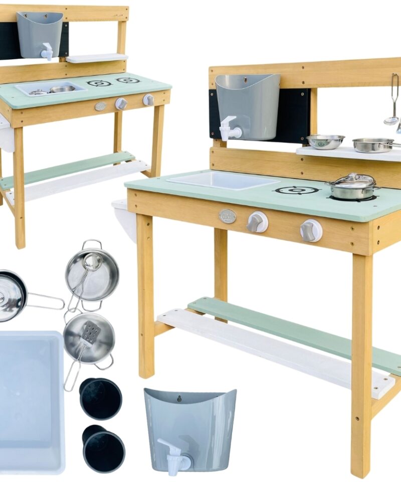 Laste Puidust Mänguköök koos tarvikutega