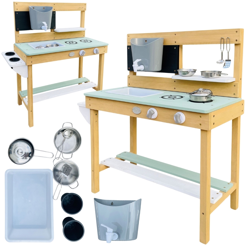 Laste Puidust Mänguköök koos tarvikutega