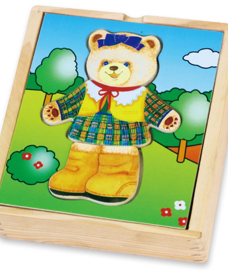 Puidust loogikamängu pusle lastele