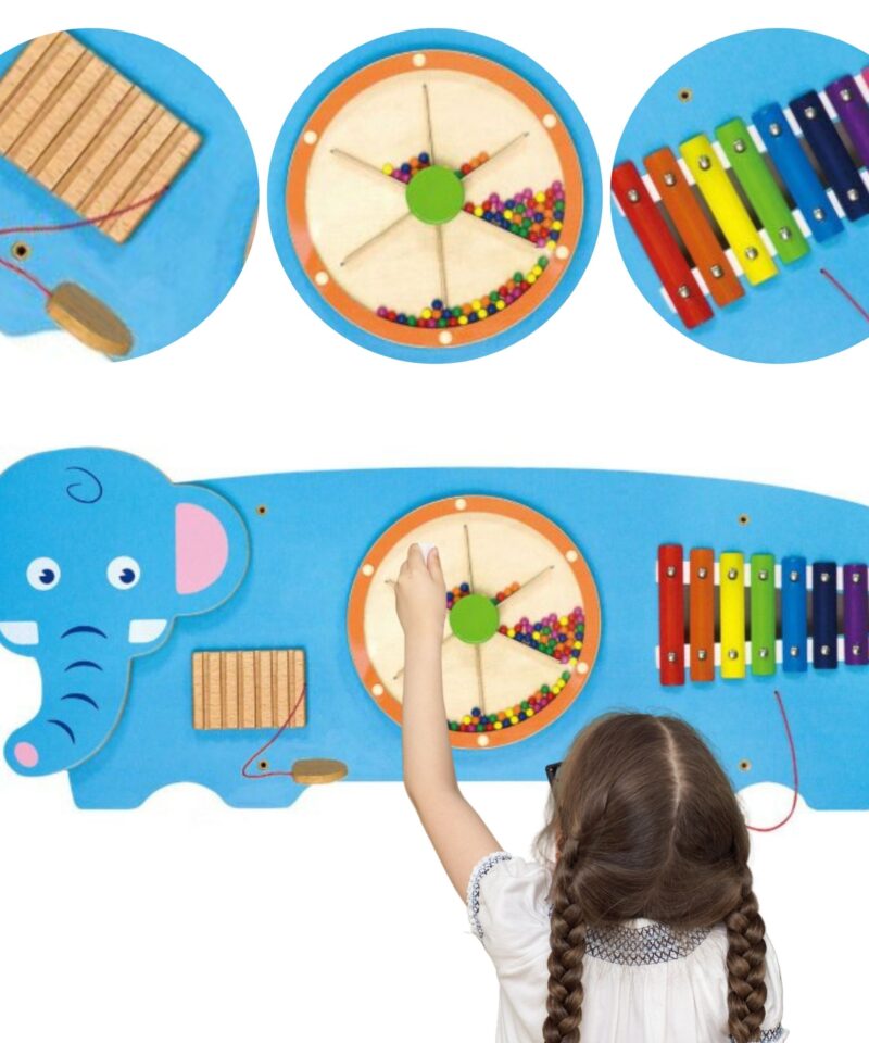 Seinal kinnitatav sensoorne mängupaneel