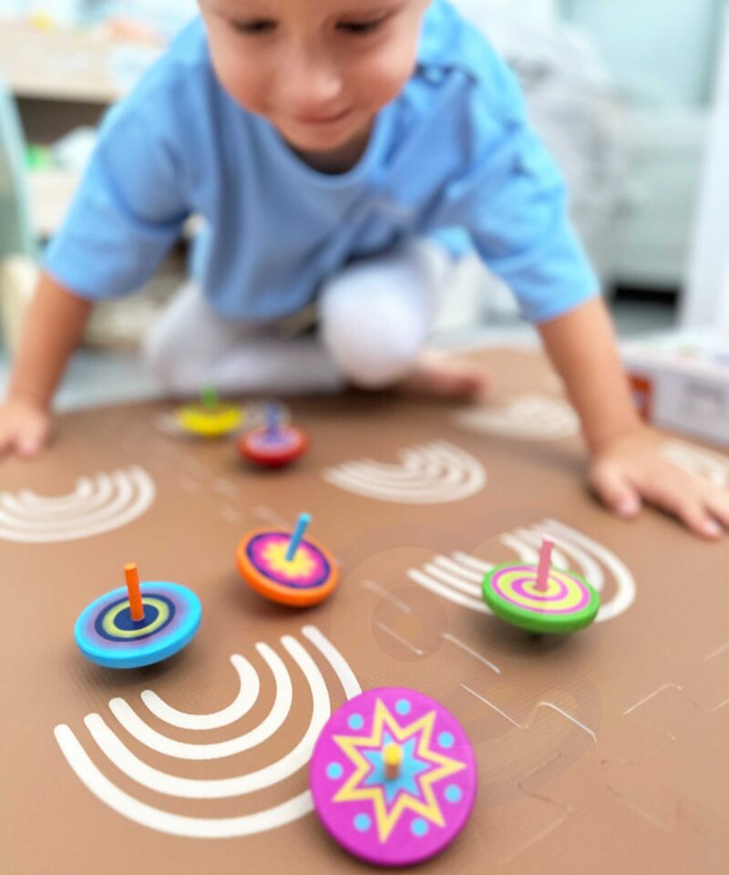 Lõbus ja hariv puidust vurr