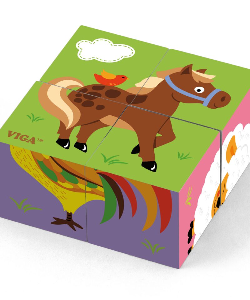 Puidust loomapiltide pusle lastele