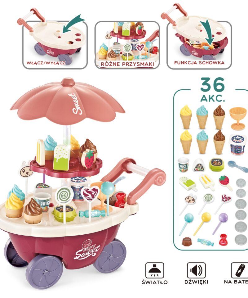 Lastele mõeldud jäätisemängukomplekt