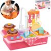 Laste Köögimängu Komplekt Roosa köögis