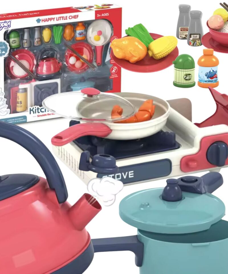 Laste köögimängukomplekt koos tarvikutega