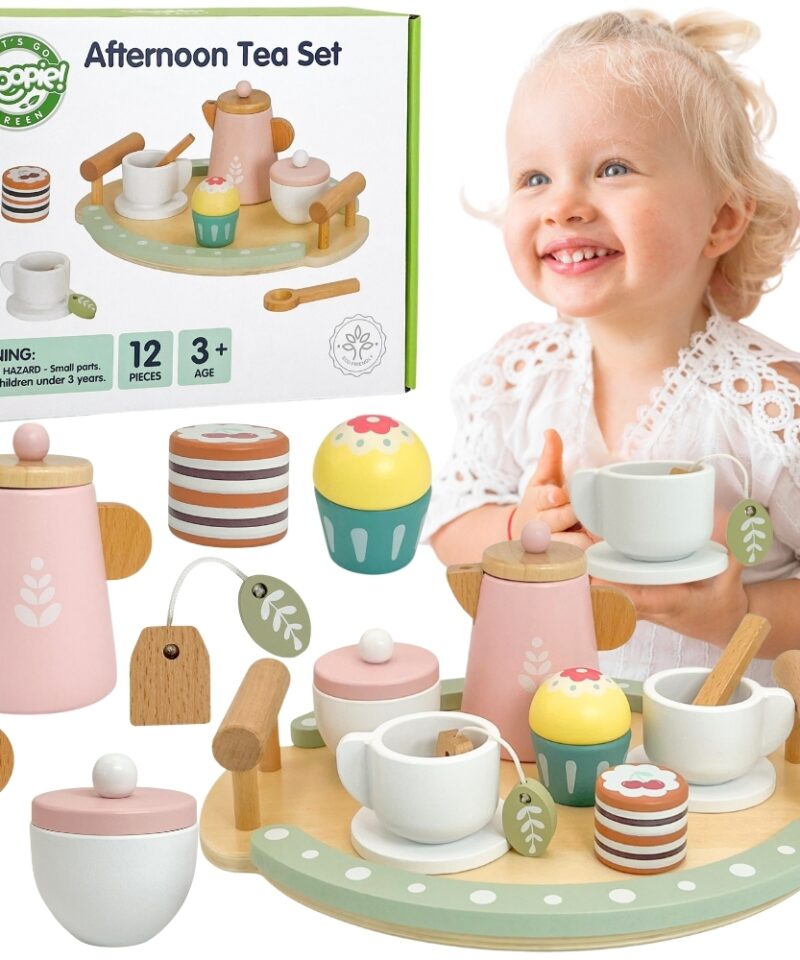 Puidust Tee- ja Kohvimängukomplekt