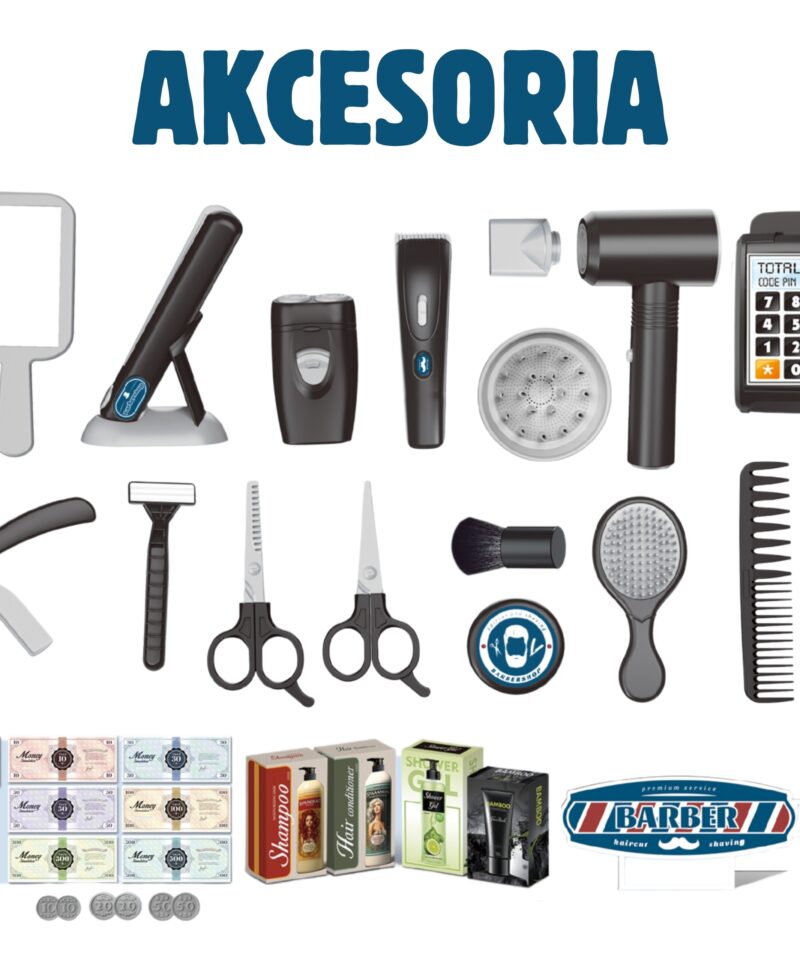 Juuksurimäng fööni ja lõikusmasinaga