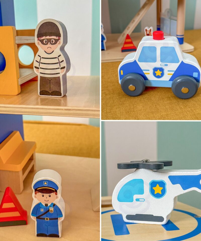 Lasketiir ja vangikong mängukomplektis