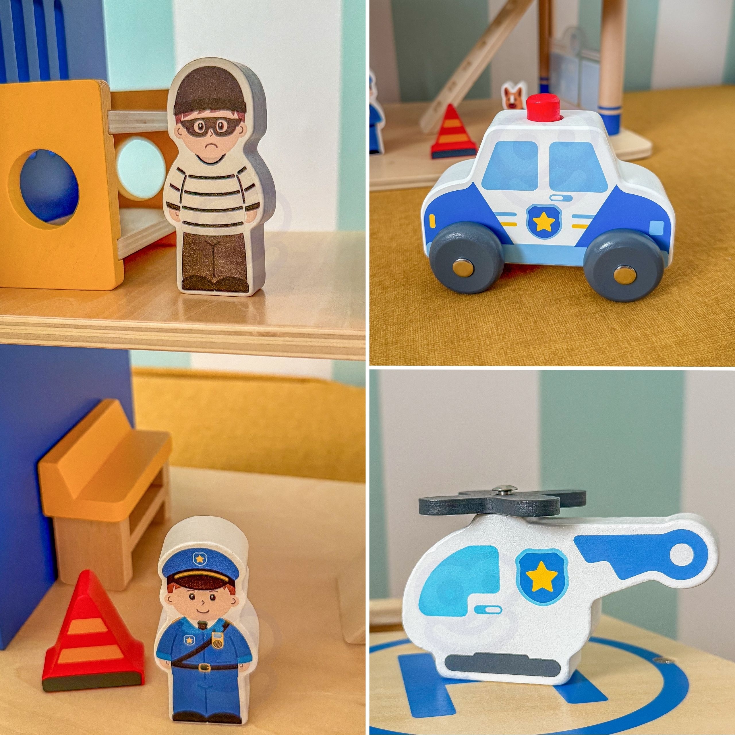 Lasketiir ja vangikong mängukomplektis