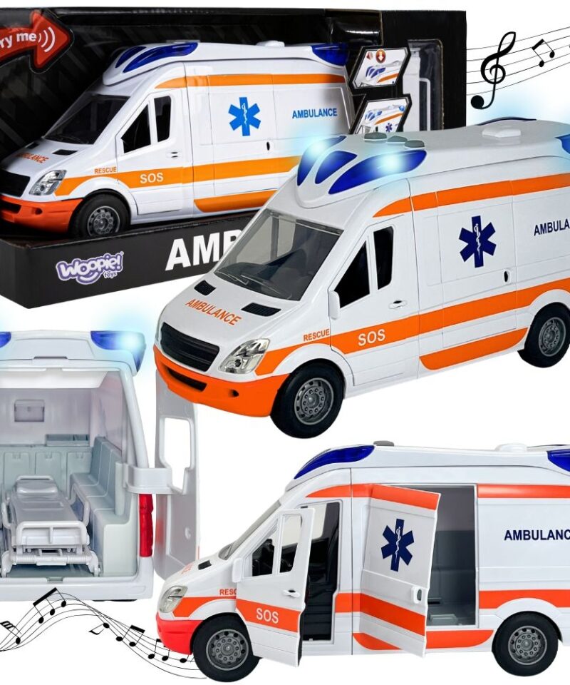 Realistlik kiirabiauto mängukomplekt koos efektidega